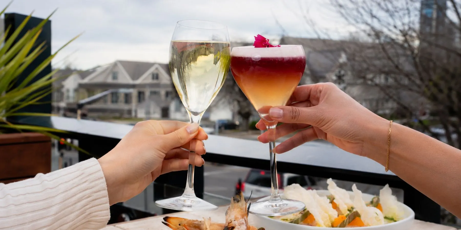 a toast on the terrace at babylon
