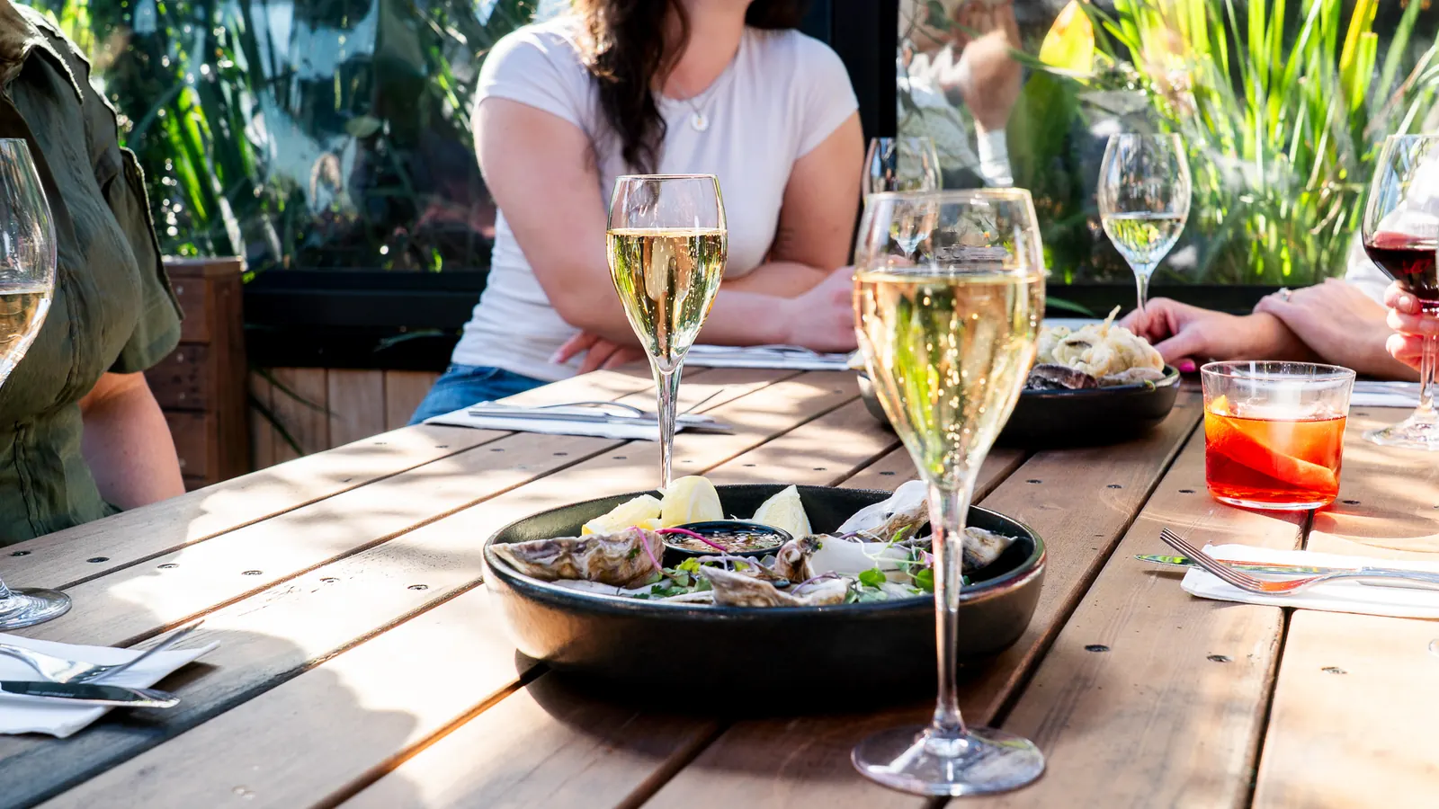 sparkling on the terrace at babylon