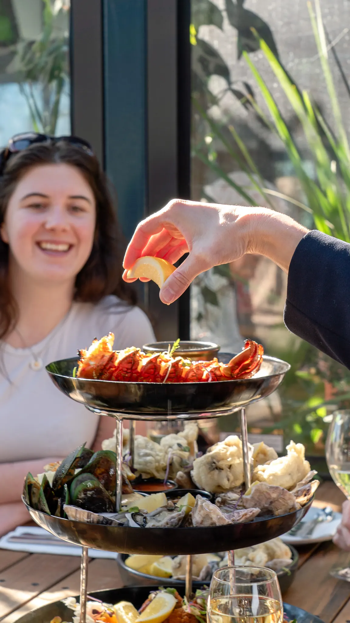 delight over the seafood tower